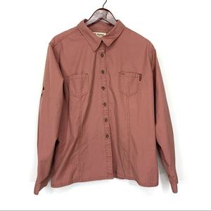 Rare Dri Duck For Her Mortar Denim Rugged Button Up  Shirt Shacket Size XXL